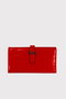Zoozie Bags Cartera Croco Red Mujer Cuero PU Vibrante Elegante Sofisticada Organizador Regalo 17x1.5x9 cm Rojo